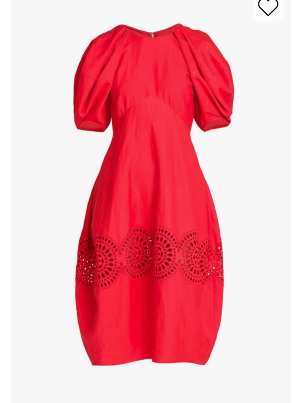 Stella McCartney Cut-Out Puff Midi Dress